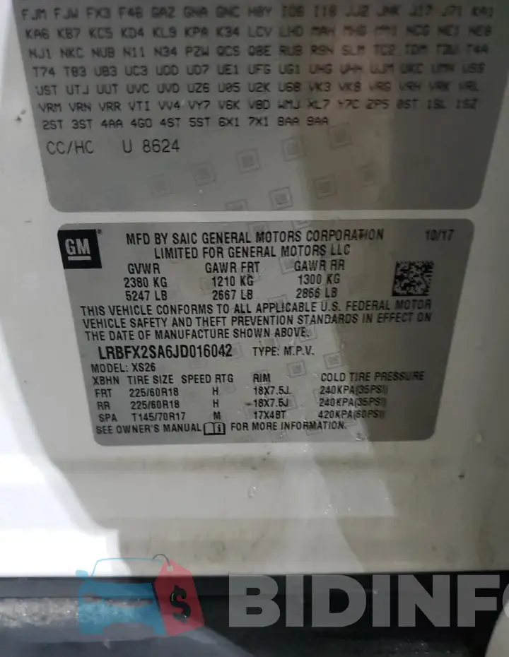 LRBFX2SA6JD016042 Photo# 13