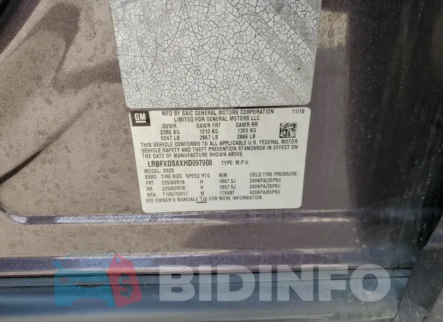 LRBFXDSAXHD097908 Photo# 13