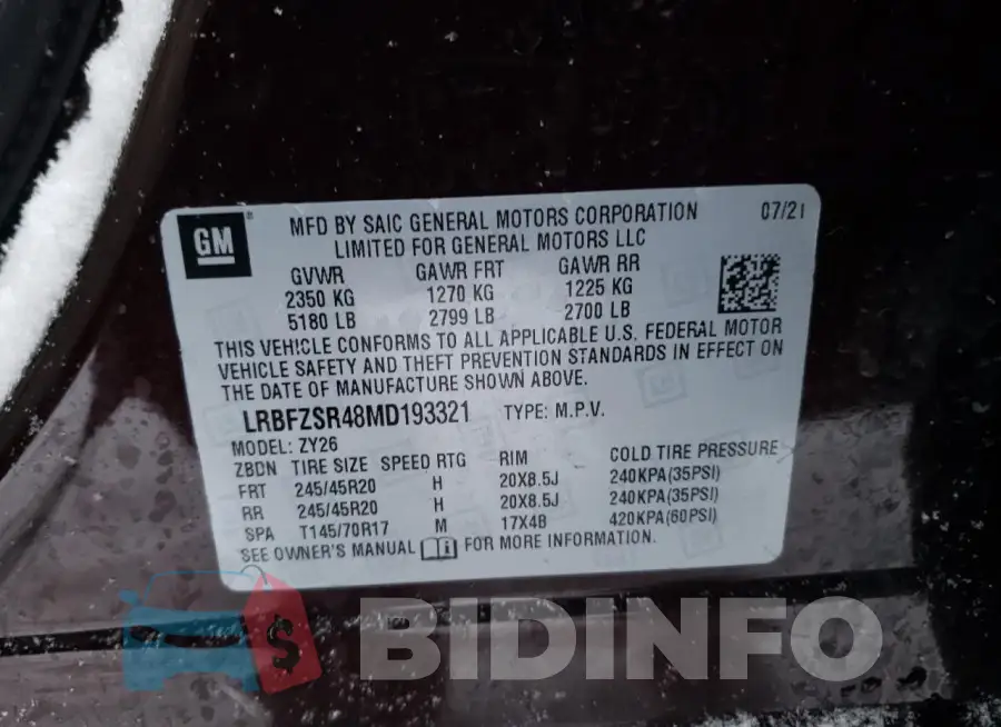 LRBFZSR48MD193321 Photo# 13