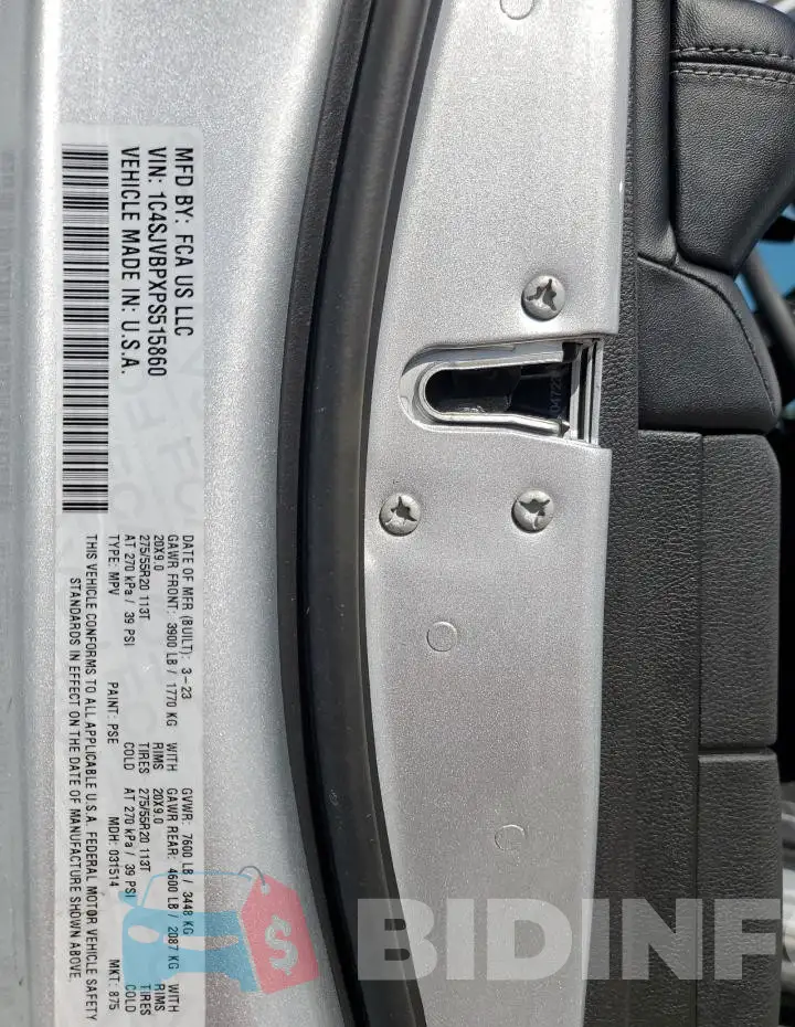 1C4SJVBPXPS515860 Photo# 13