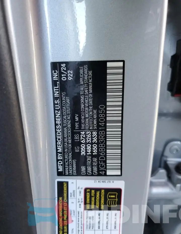 4JGFD6BB3RB140850 Photo# 13