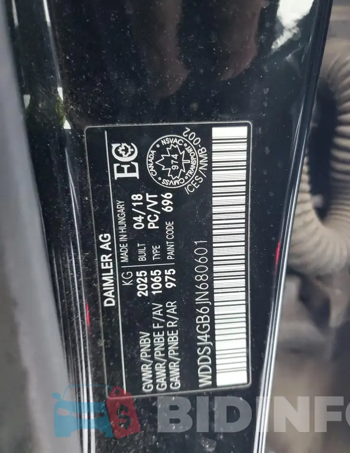 WDDSJ4GB6JN680601 Photo# 12