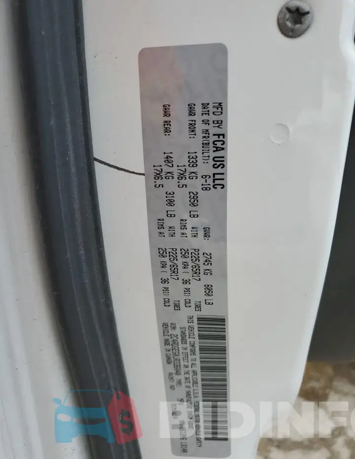 2C4RDGEG0JR336040 Photo# 14