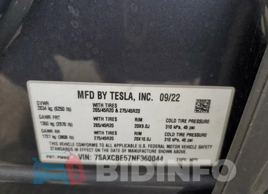 7SAXCBE57NF360044 Photo# 13