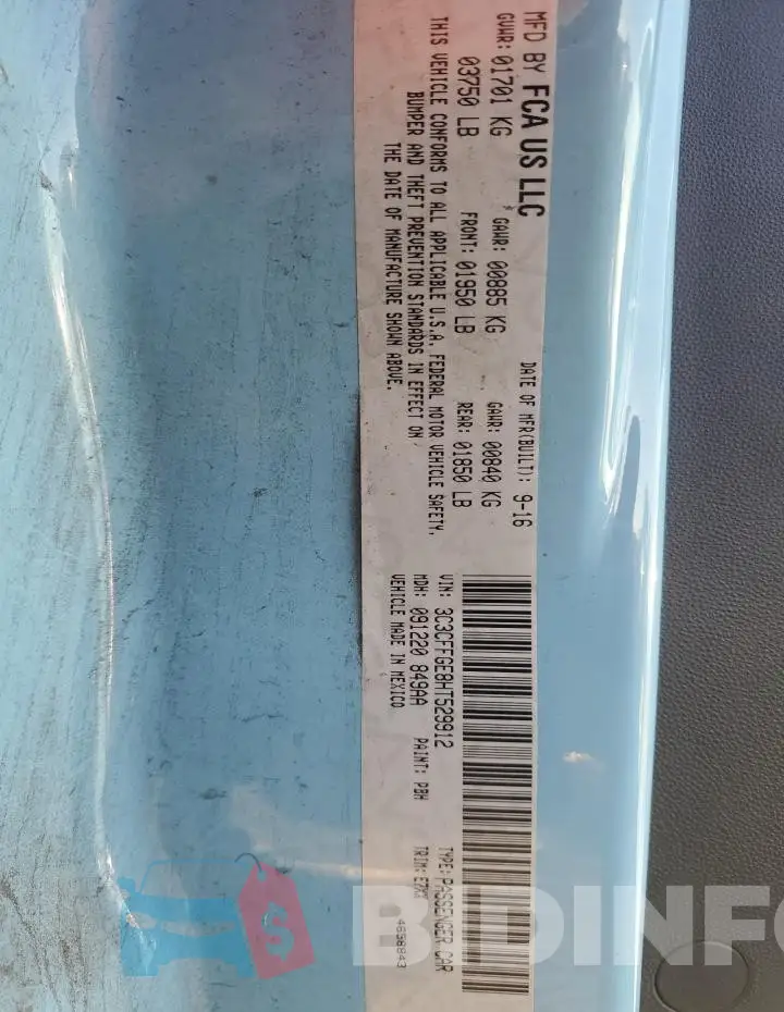 3C3CFFGE8HT529912 Photo# 12