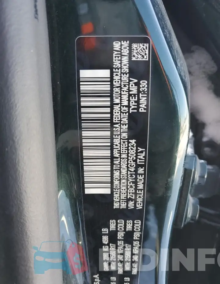 ZFBCFYCT4GP508234 Photo# 14