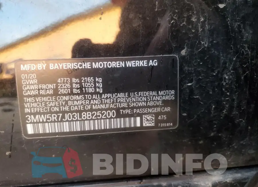 3MW5R7J03L8B25200 Photo# 12