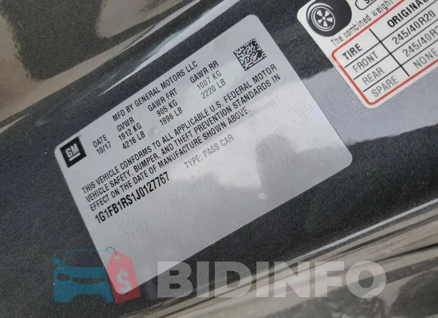 1G1FB1RS1J0127767 Photo# 13