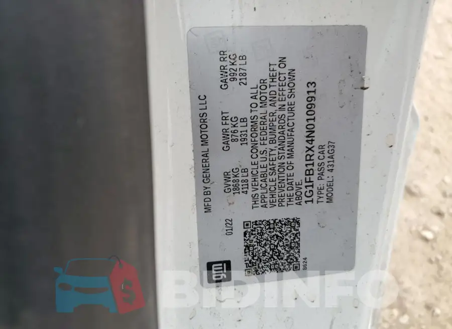 1G1FB1RX4N0109913 Photo# 13