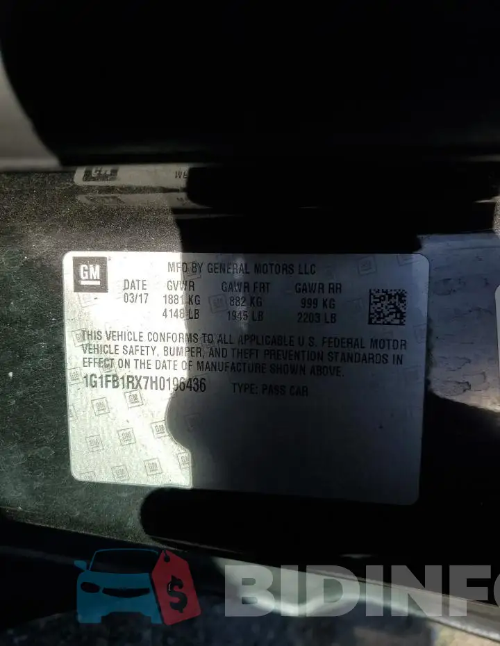1G1FB1RX7H0196436 Photo# 12