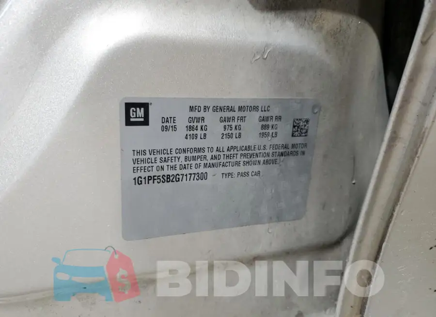 1G1PF5SB2G7177300 Photo# 12