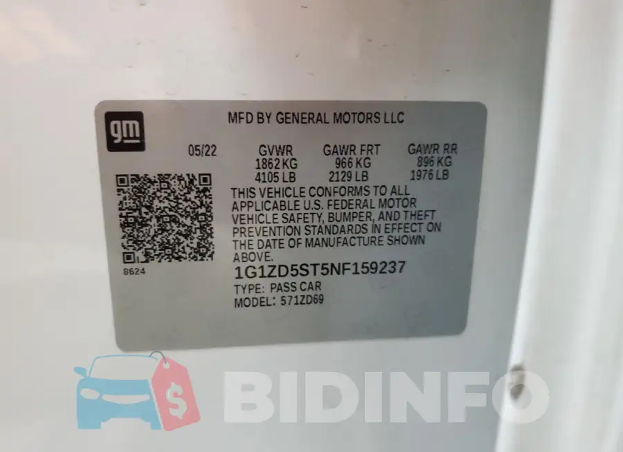 1G1ZD5ST5NF159237 Photo# 12