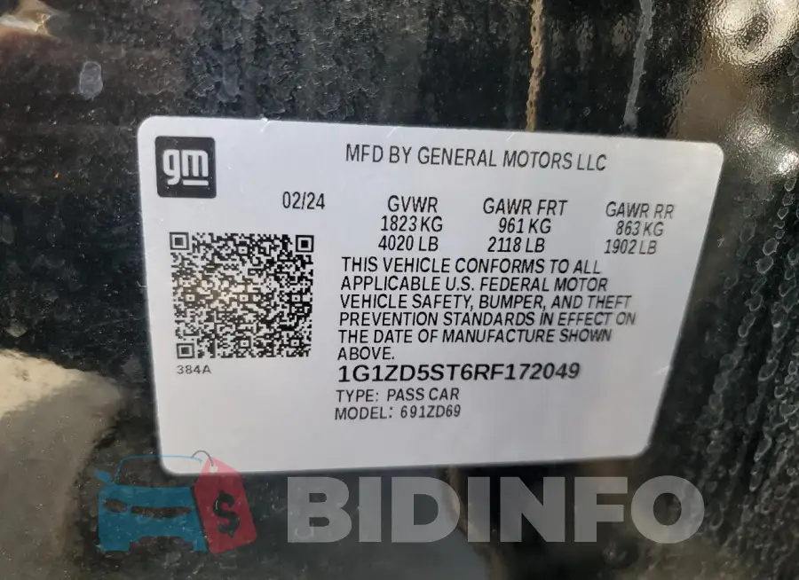 1G1ZD5ST6RF172049 Photo# 13