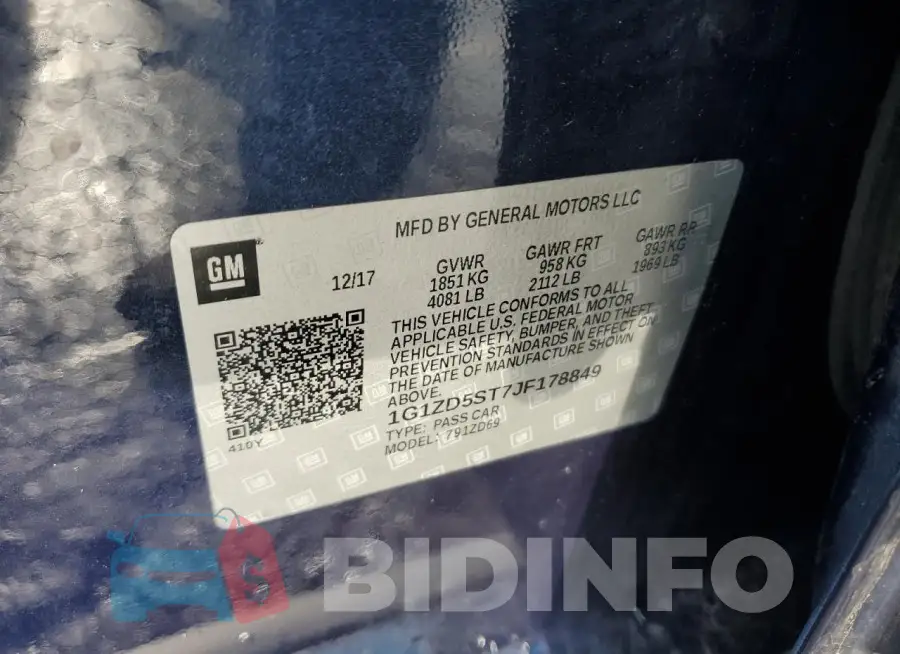 1G1ZD5ST7JF178849 Photo# 12