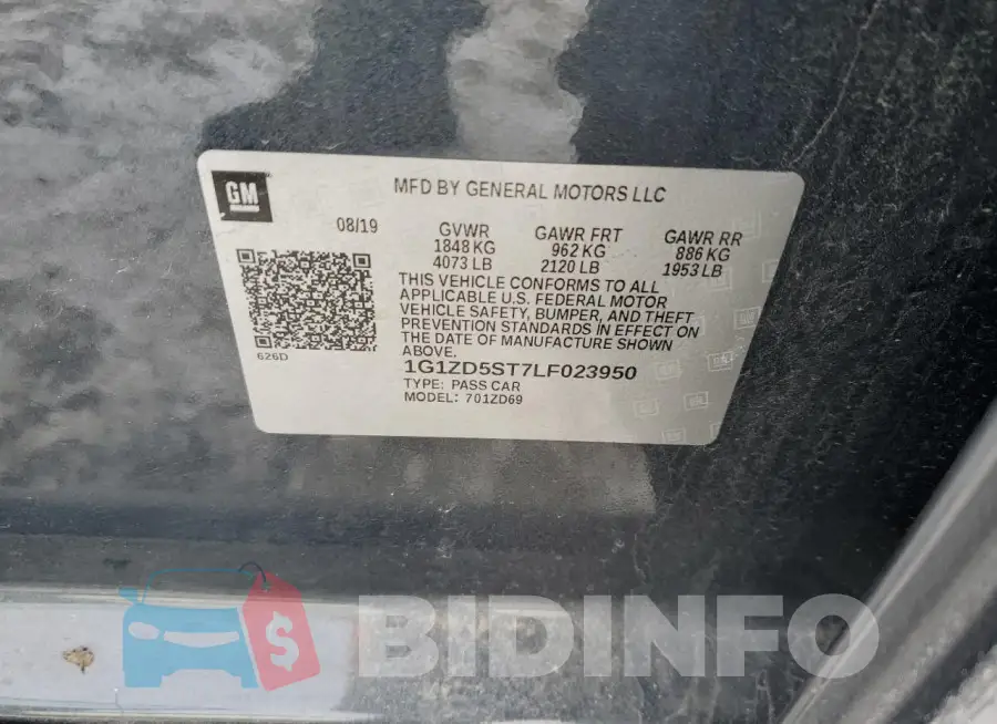 1G1ZD5ST7LF023950 Photo# 12