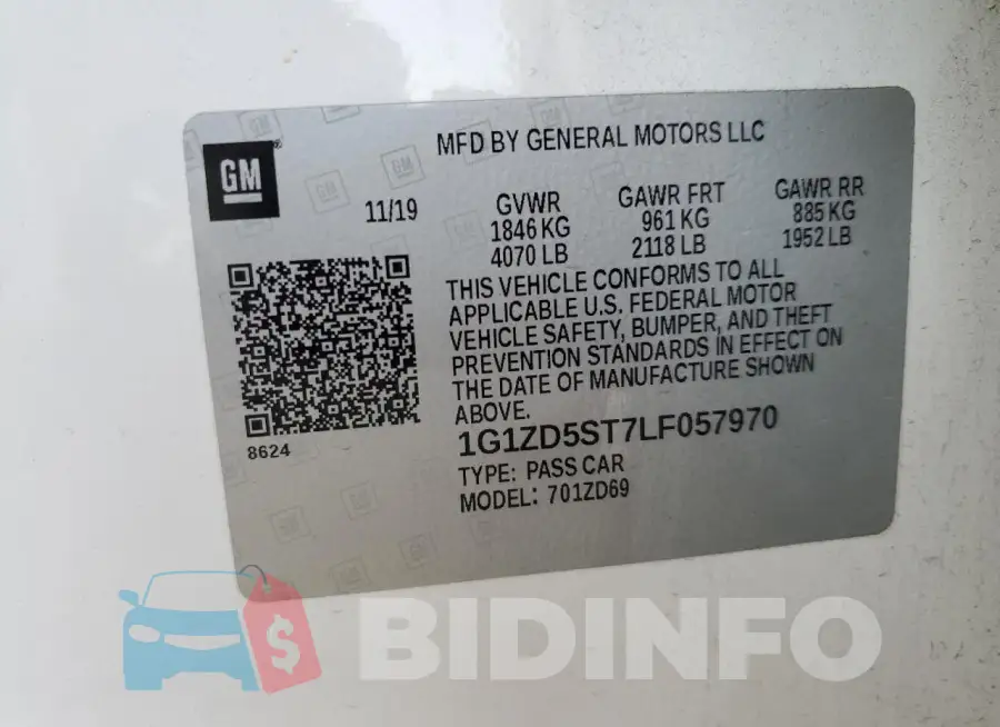 1G1ZD5ST7LF057970 Photo# 12