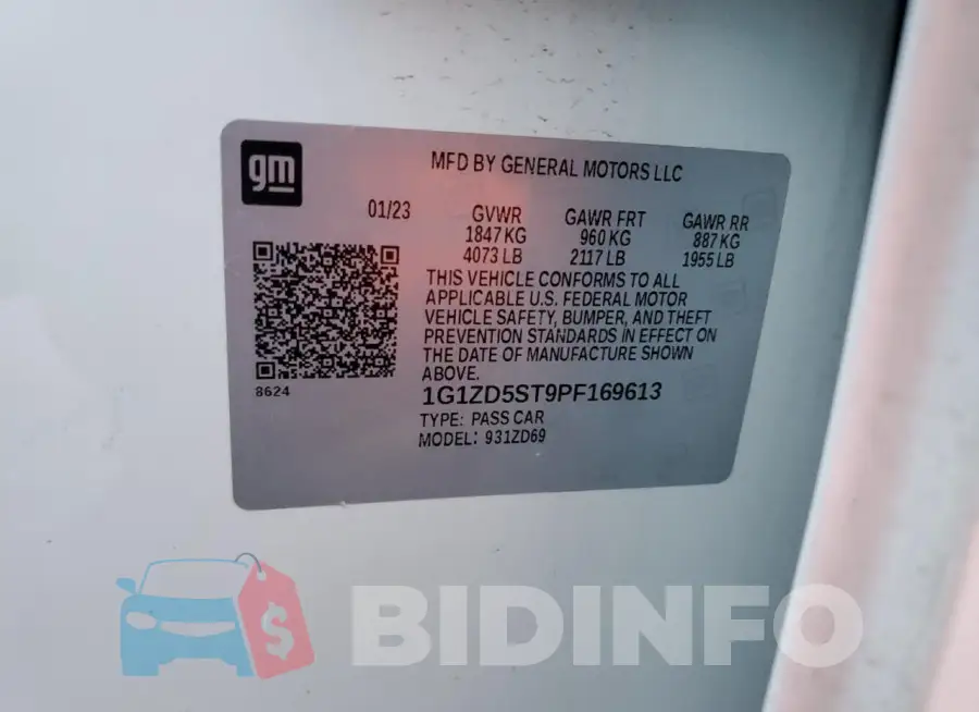1G1ZD5ST9PF169613 Photo# 13