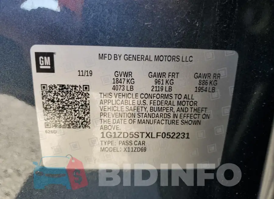 1G1ZD5STXLF052231 Photo# 12
