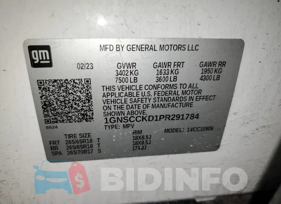 1GNSCCKD1PR291784 Photo# 13