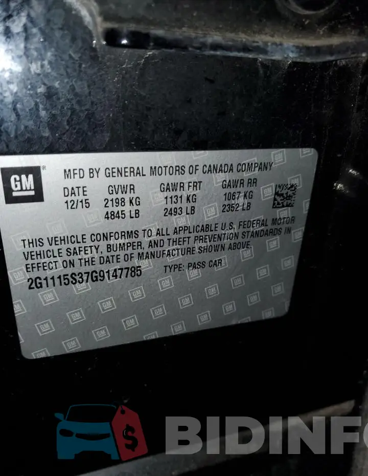 2G1115S37G9147785 Photo# 12