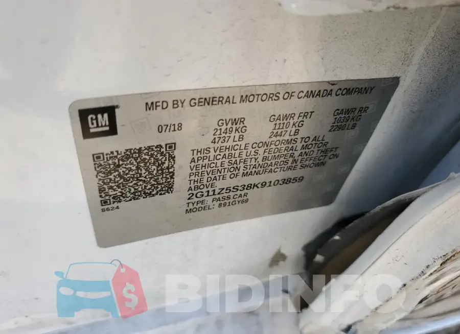 2G11Z5S38K9103859 Photo# 12