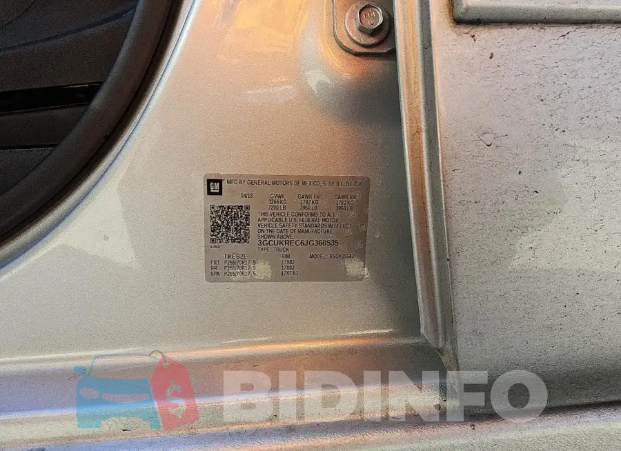 3GCUKREC6JG360535 Photo# 13