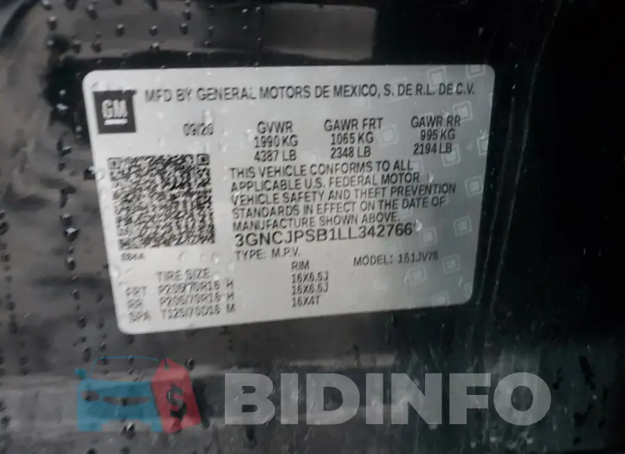 3GNCJPSB1LL342766 Photo# 13