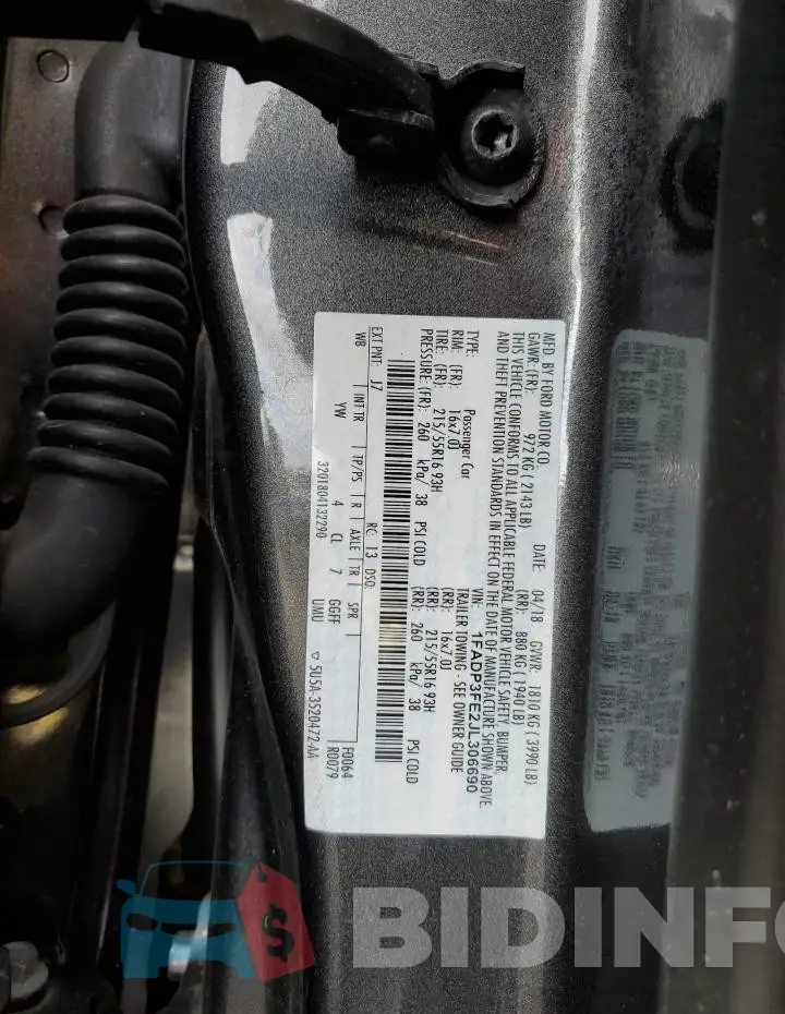 1FADP3FE2JL306690 Photo# 13