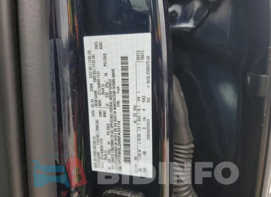 1FTFW5LD0RFA33112 Photo# 12