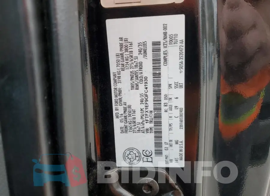 1FTFX1EF9GFC41930 Photo# 12