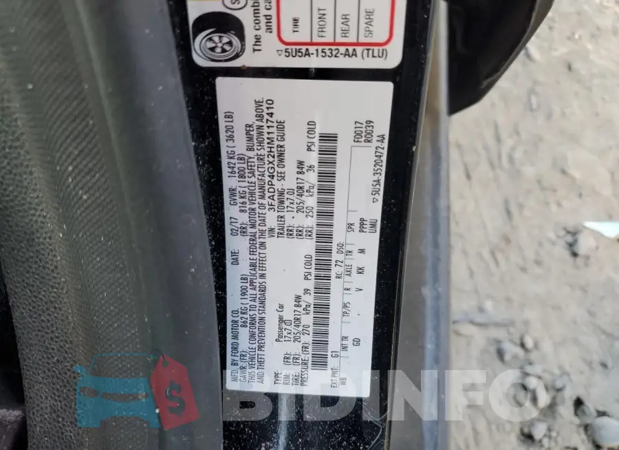 3FADP4GX2HM117410 Photo# 13