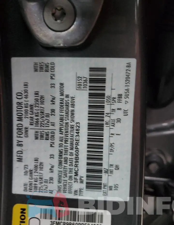 3FMCR9B60PRE34823 Photo# 13