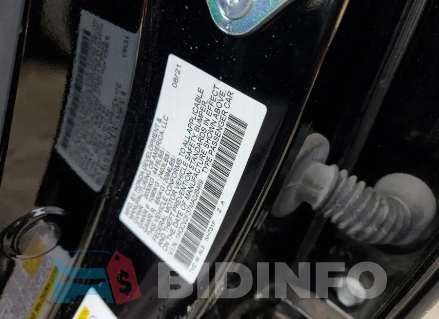 1HGCV2F37MA028469 Photo# 12