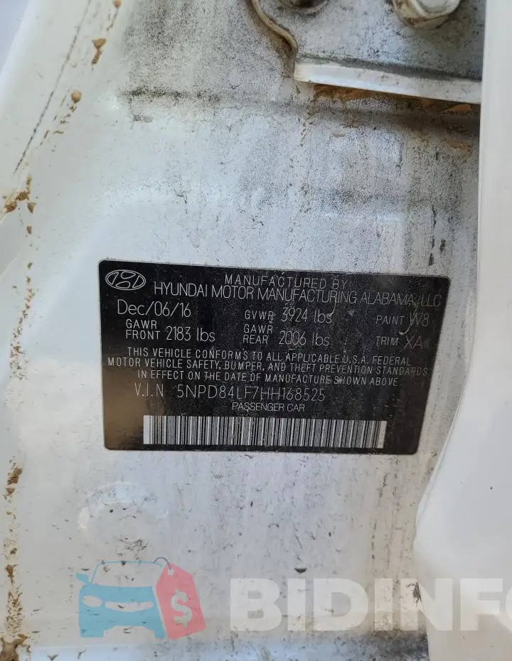 5NPD84LF7HH168525 Photo# 12