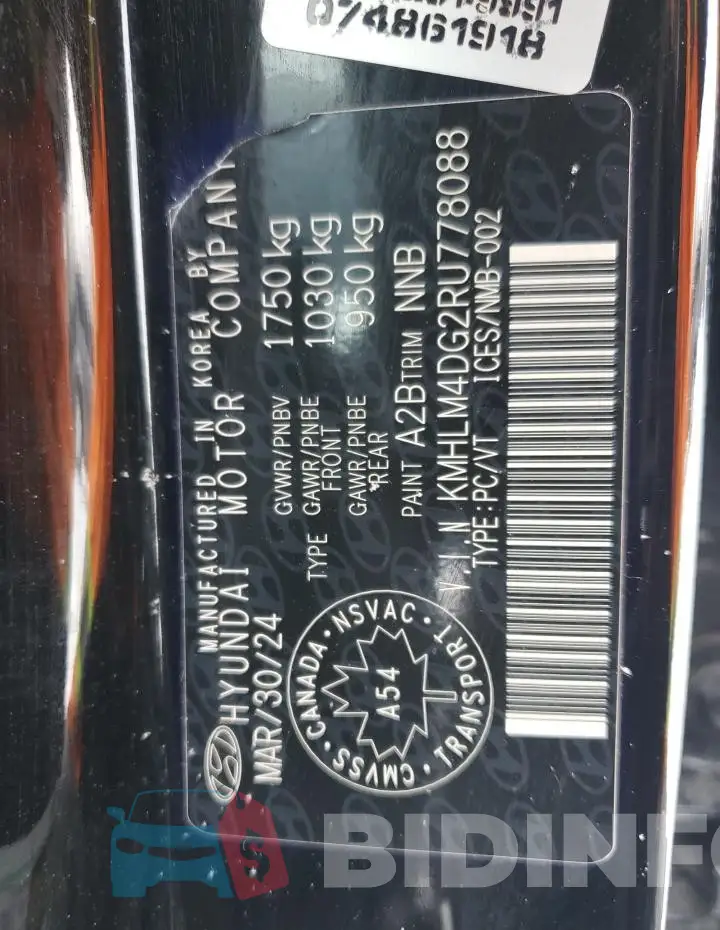 KMHLM4DG2RU778088 Photo# 13