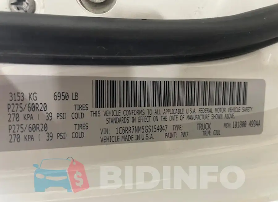 1C6RR7NM5GS154047 Photo# 10