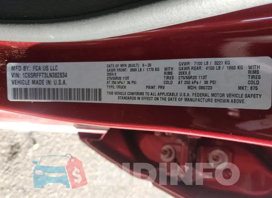 1C6SRFFT3LN382834 Photo# 12