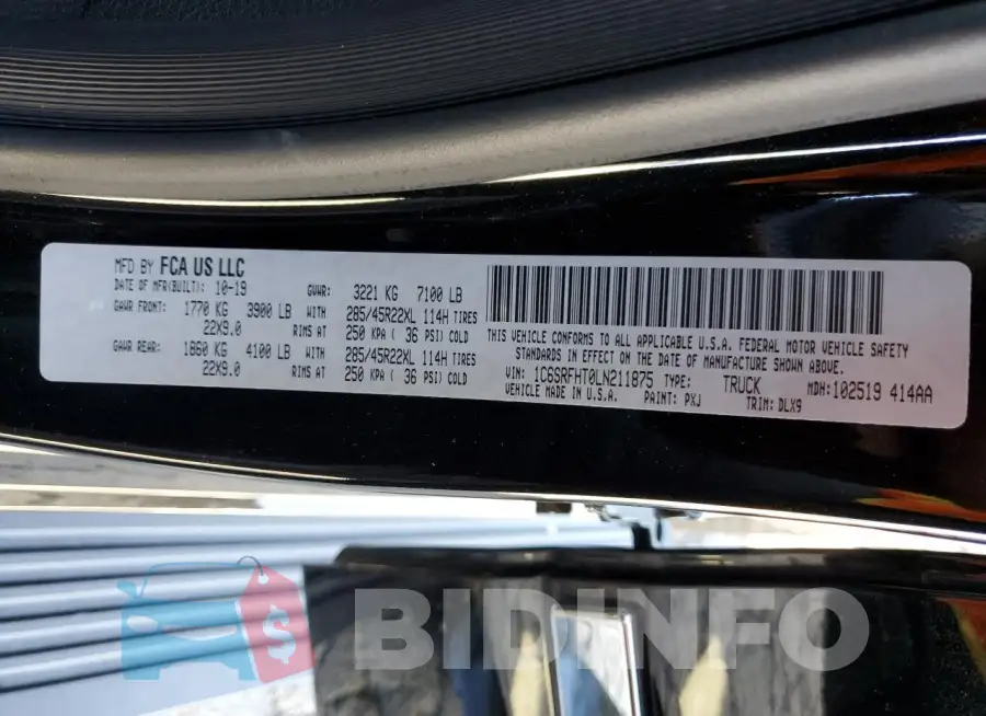 1C6SRFHT0LN211875 Photo# 13