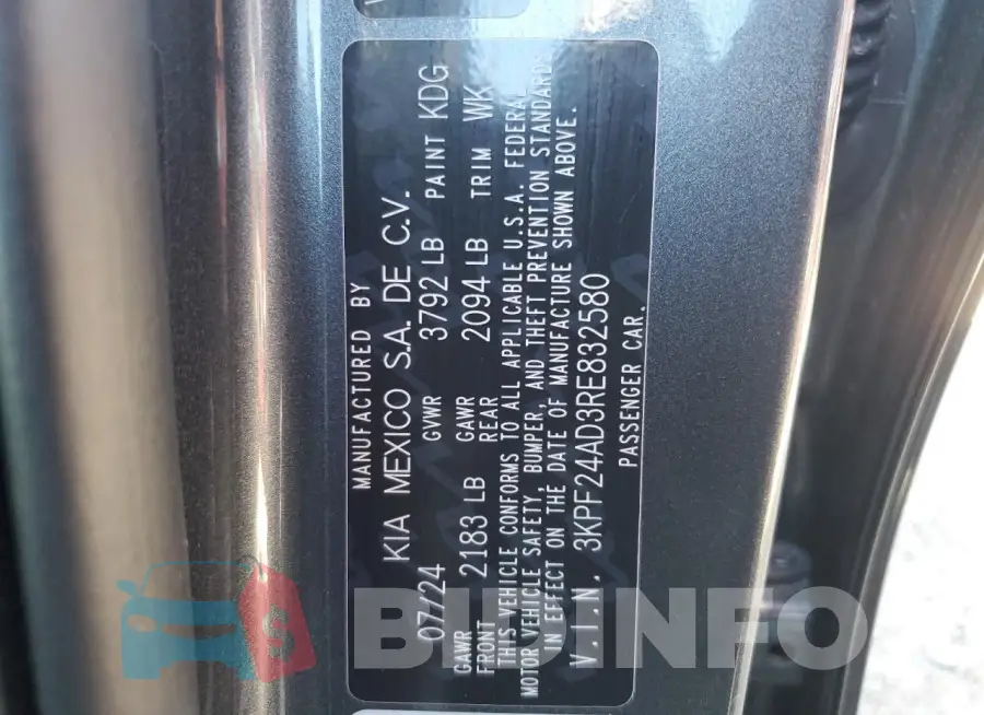 3KPF24AD3RE832580 Photo# 13