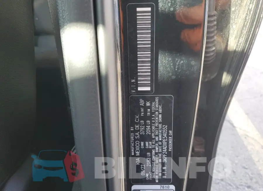 3KPF24ADXPE540552 Photo# 13