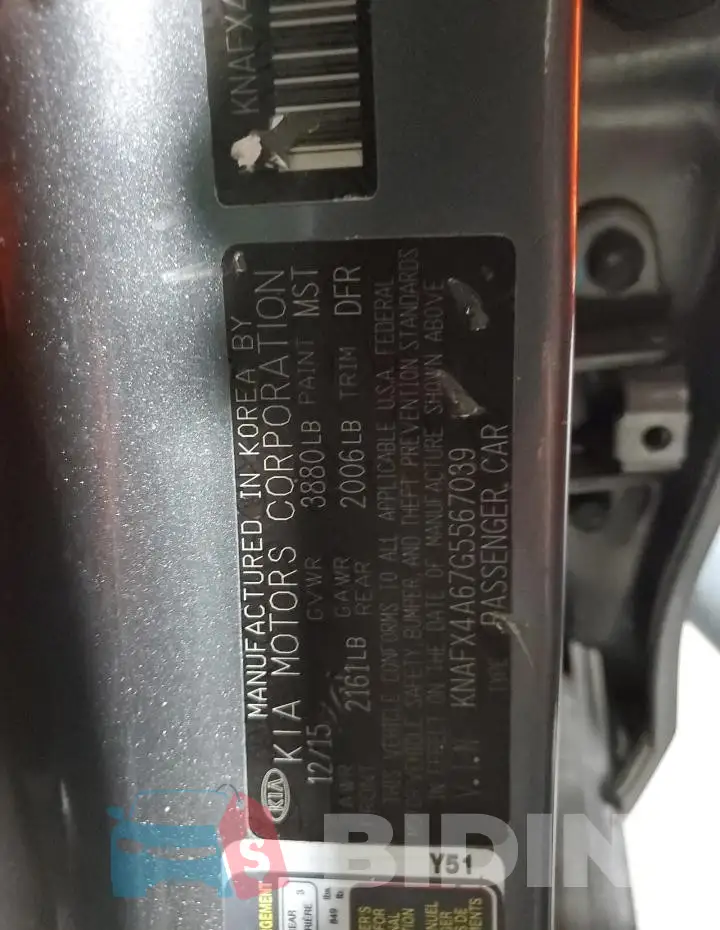 KNAFX4A67G5567039 Photo# 12