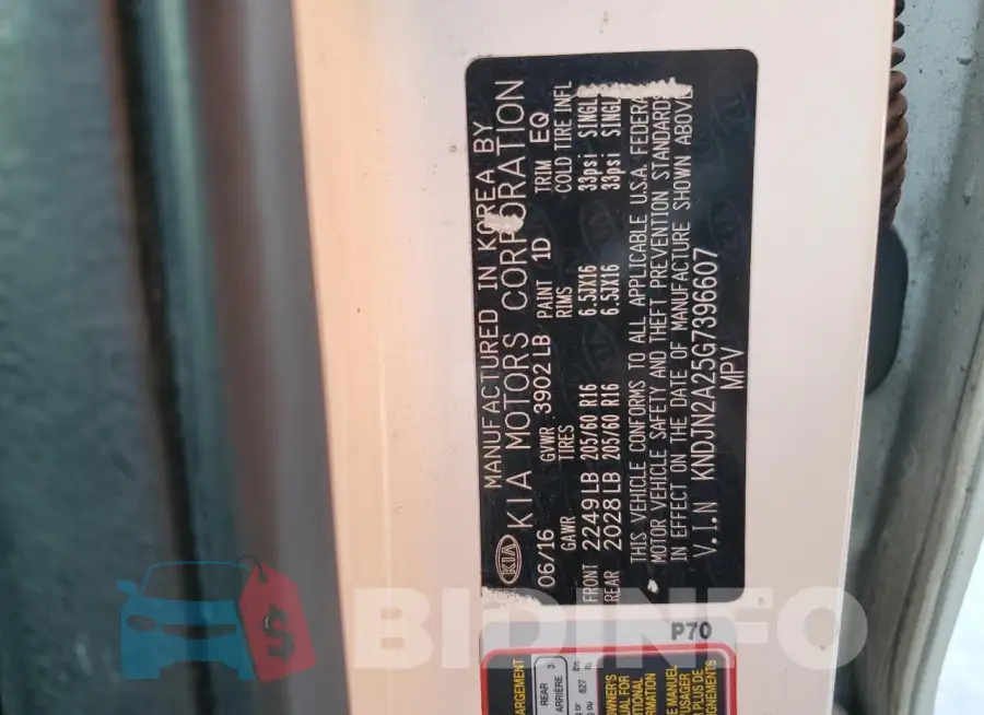 KNDJN2A25G7396607 Photo# 12