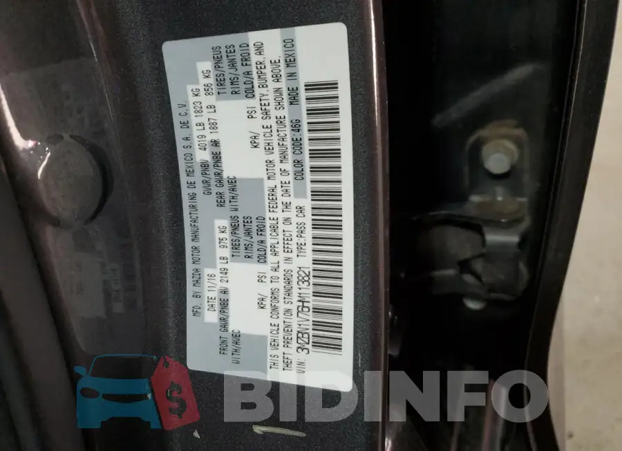 3MZBN1V76HM113821 Photo# 12