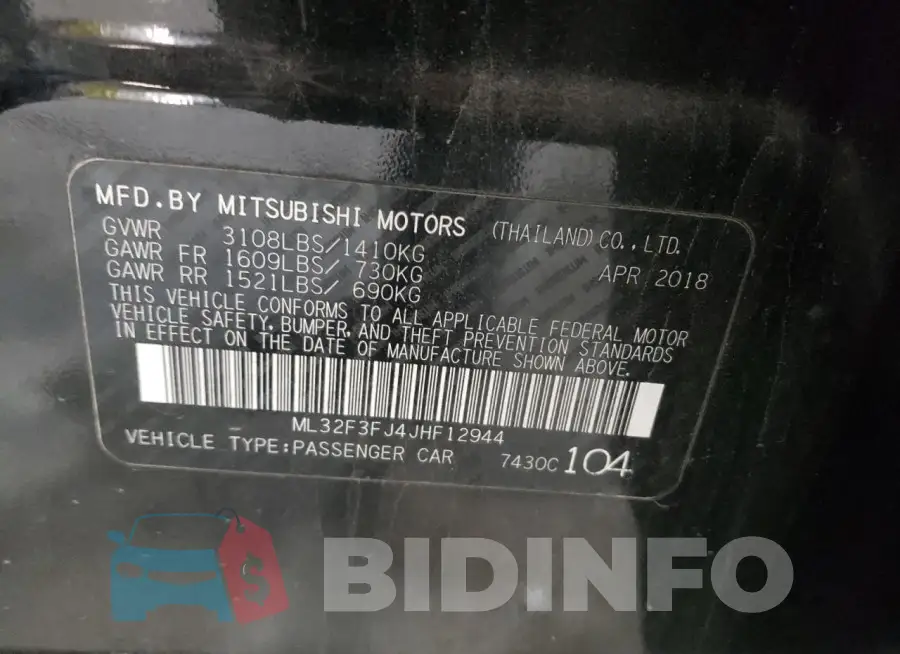 ML32F3FJ4JHF12944 Photo# 13