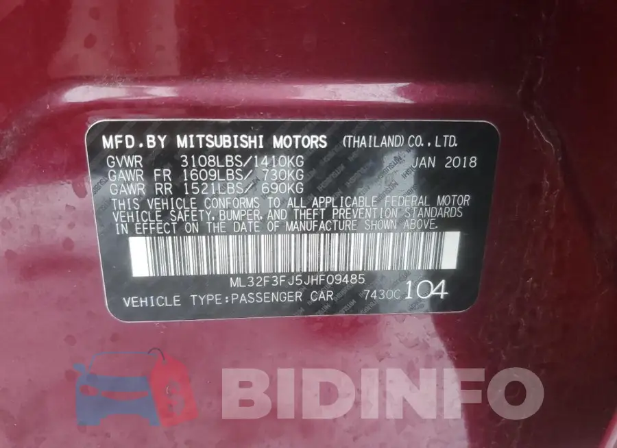 ML32F3FJ5JHF09485 Photo# 12