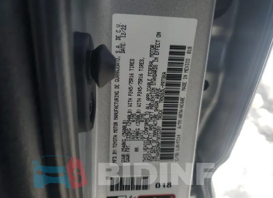 3TYAX5GN6PT073397 Photo# 12