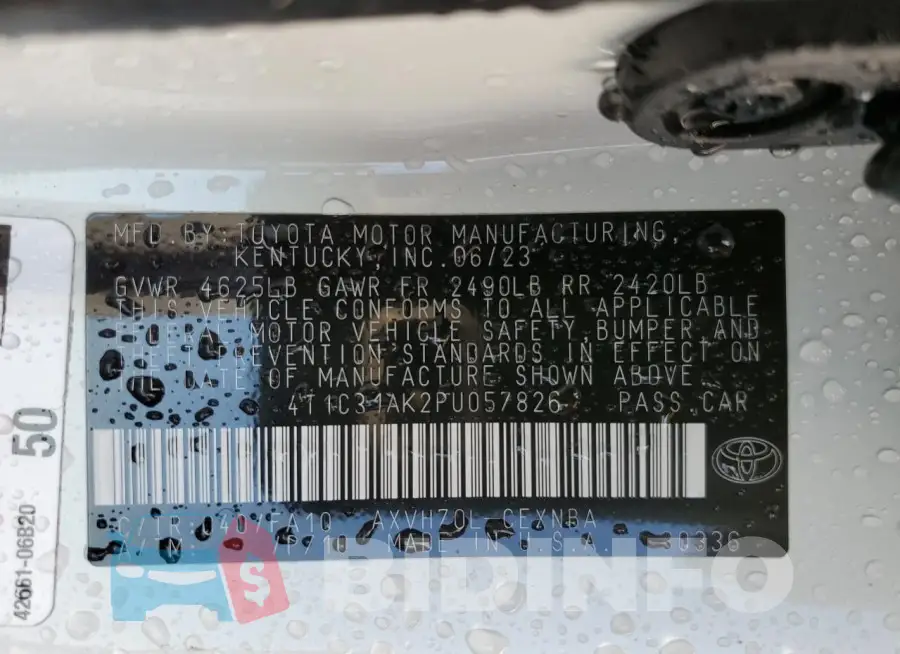 4T1C31AK2PU057826 Photo# 13