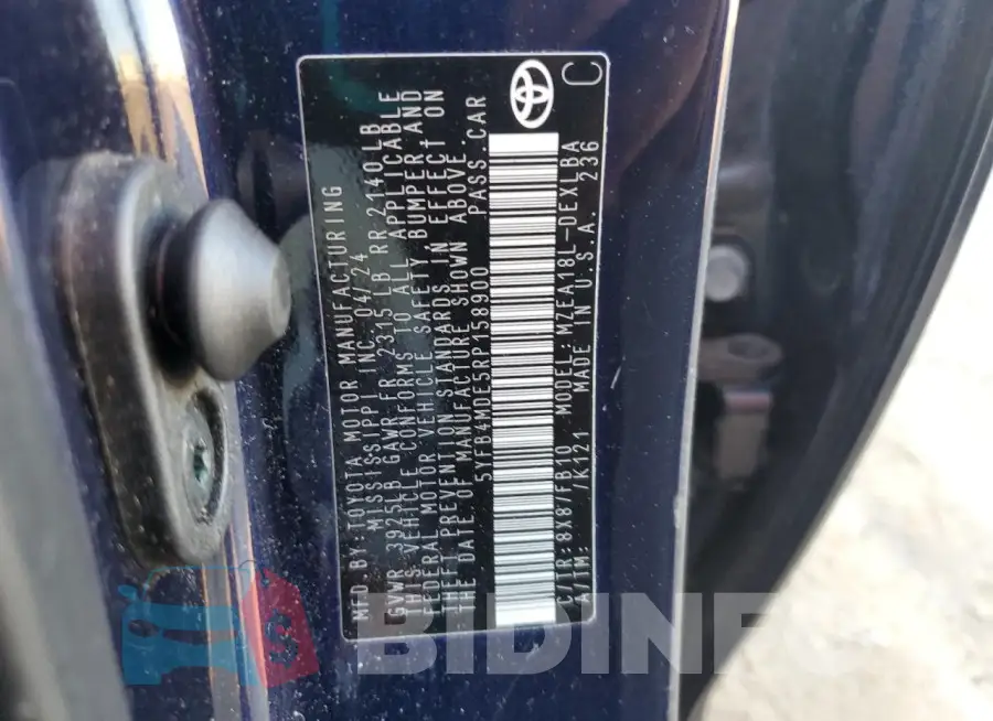 5YFB4MDE5RP158900 Photo# 12