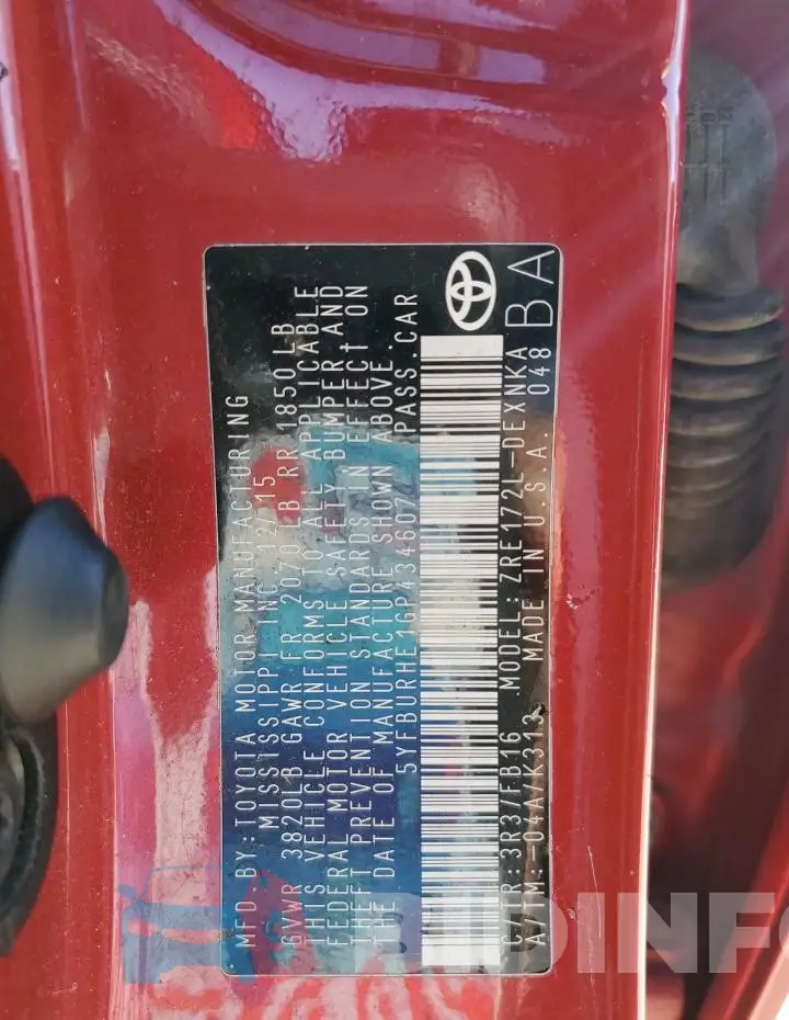5YFBURHE1GP434607 Photo# 13