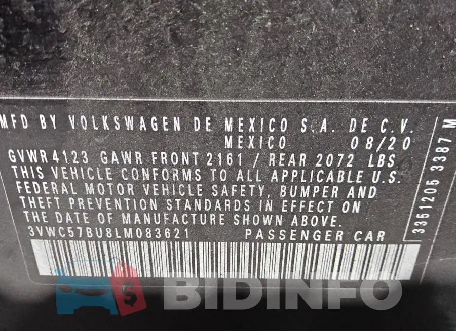 3VWC57BU8LM083621 Photo# 12
